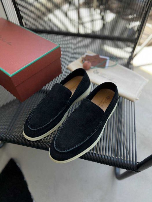 Замшевые мокасины Loro Piana мужские лоферы Лоро Пиана ob306