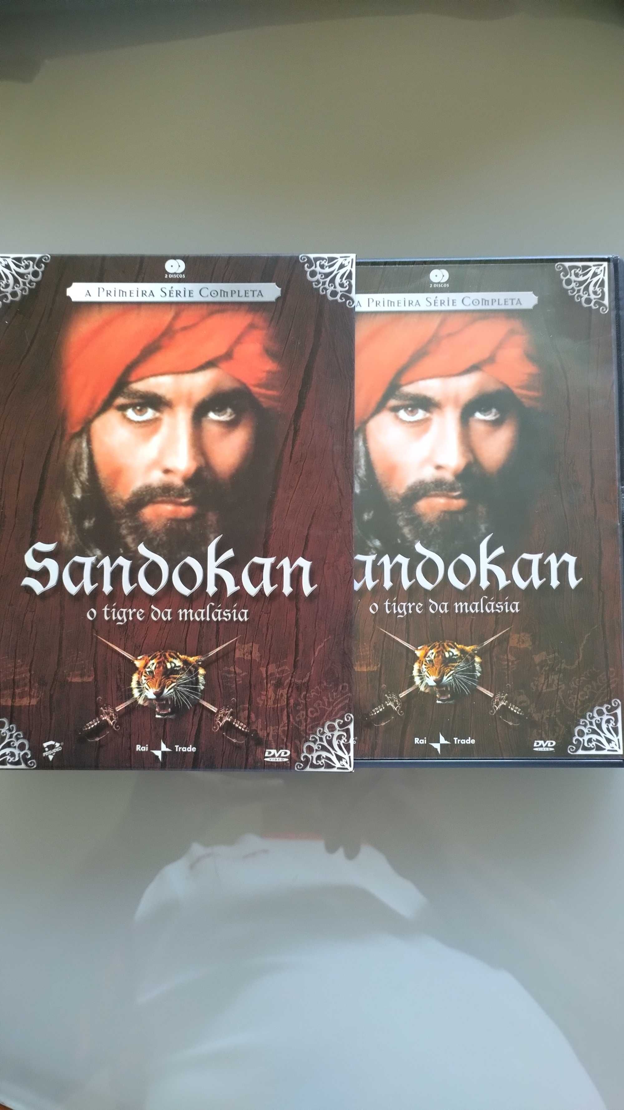 2 DVDs Sandokan Tigre da Malásia - O Regresso - Séries completas