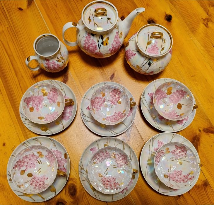 Шедевр, рідкісний сервіз Дульово, Дулево, Рожевий бузок