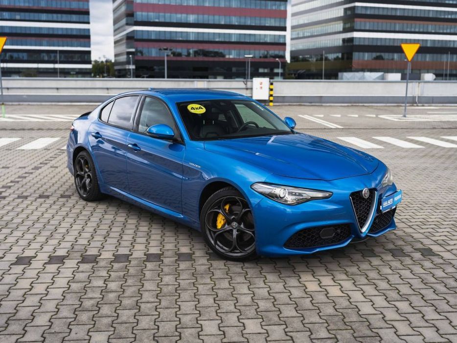 Alfa Romeo Giulia 2.0 Turbo Veloce , Salon Polska, Serwis ASO, Automat, Skóra, Navi,