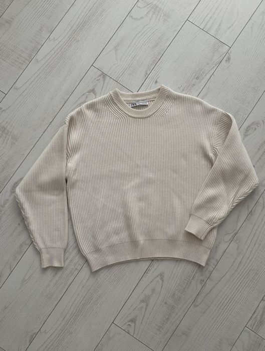 ціна знижена светр молочний zara