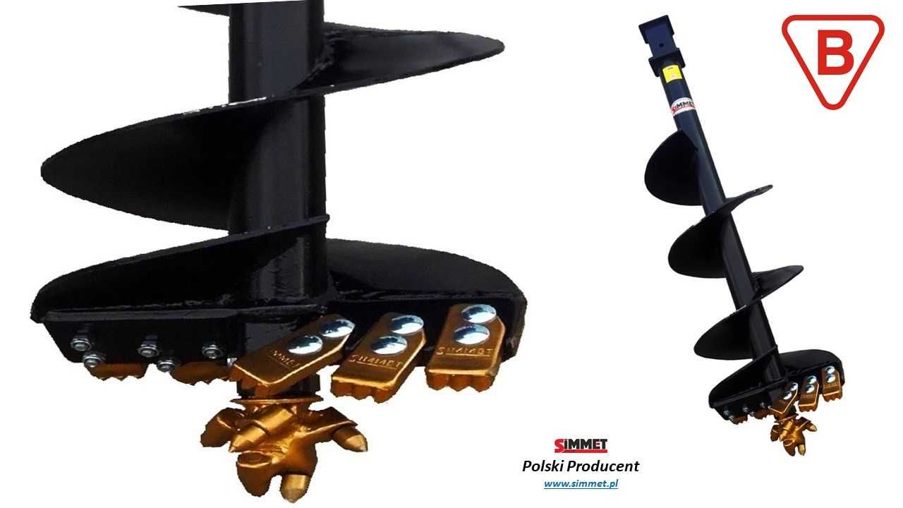 Wiertnica hydrauliczna Wiertło glebowe widiowe Simmet® fi 350 mm