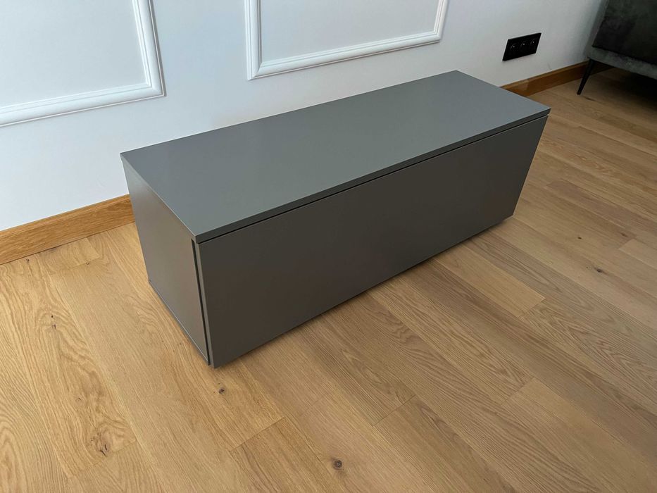 Szafka RTV szerokość 100cm stolik pod telewizor ciemnoszara