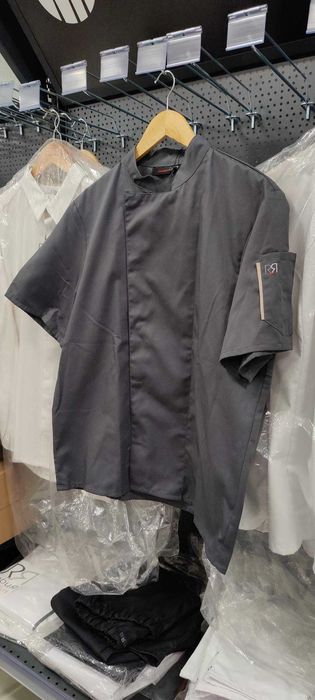 WYPRZEDAŻ EKSPOZYCJI Bluza kucharska krótki rękaw Robur NERO rozm S, M