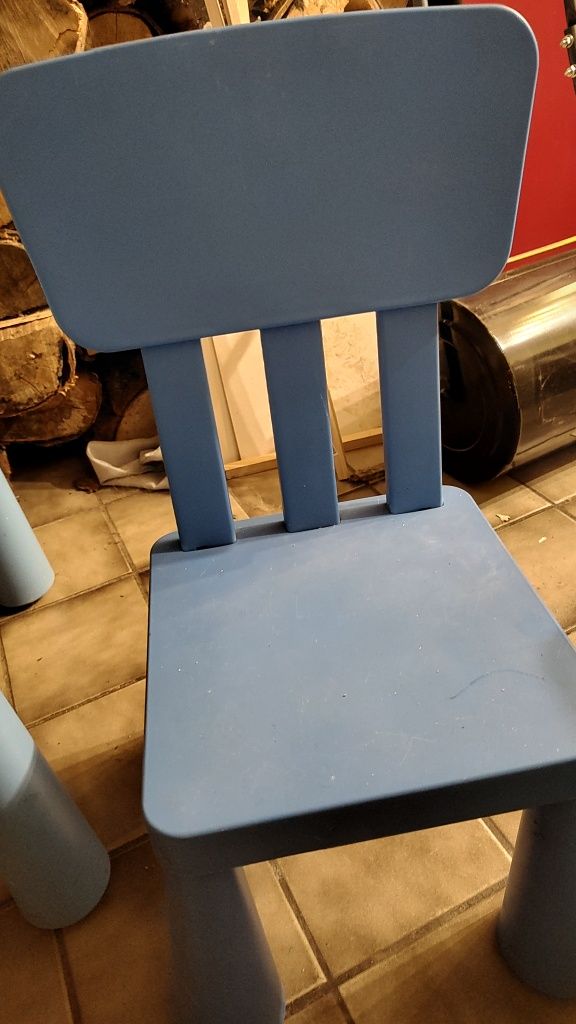 Mamut ikea stolik + dwa krzesła