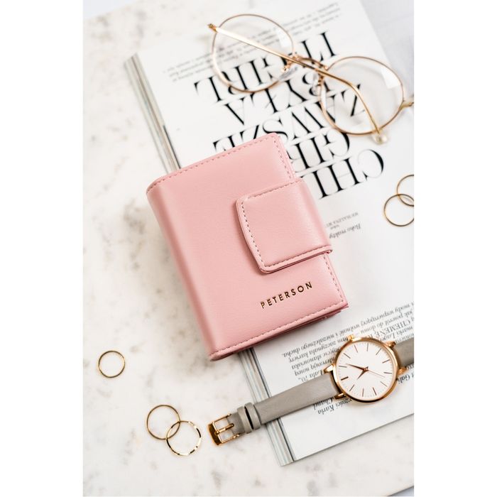 mały portfel damski ze skóry ekologicznej - peterson