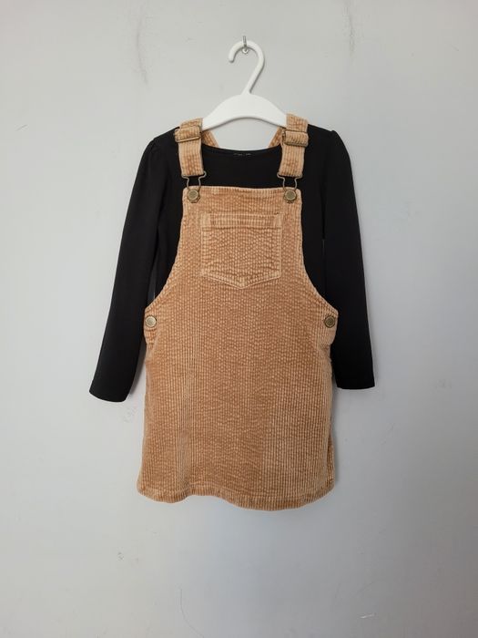 110 Sukienka ogrodniczka Next + bluzeczka