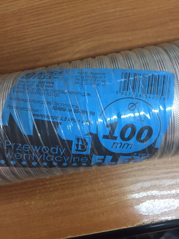Rura flex wentylacyjna giętka 3m