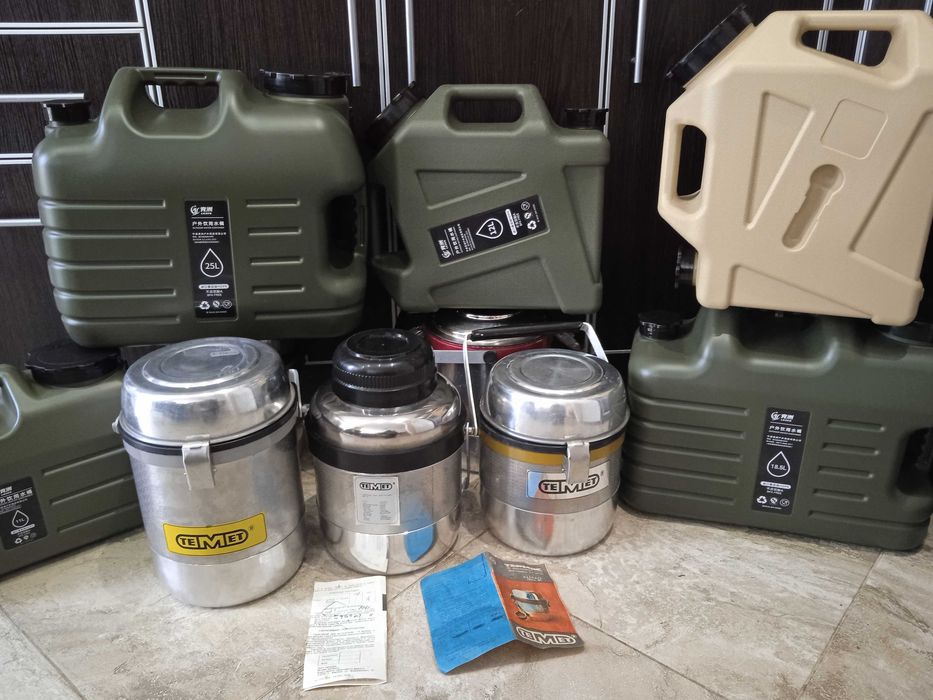 Термоcи Темет,Коростень , каністри для води з краном,туристичний посуд