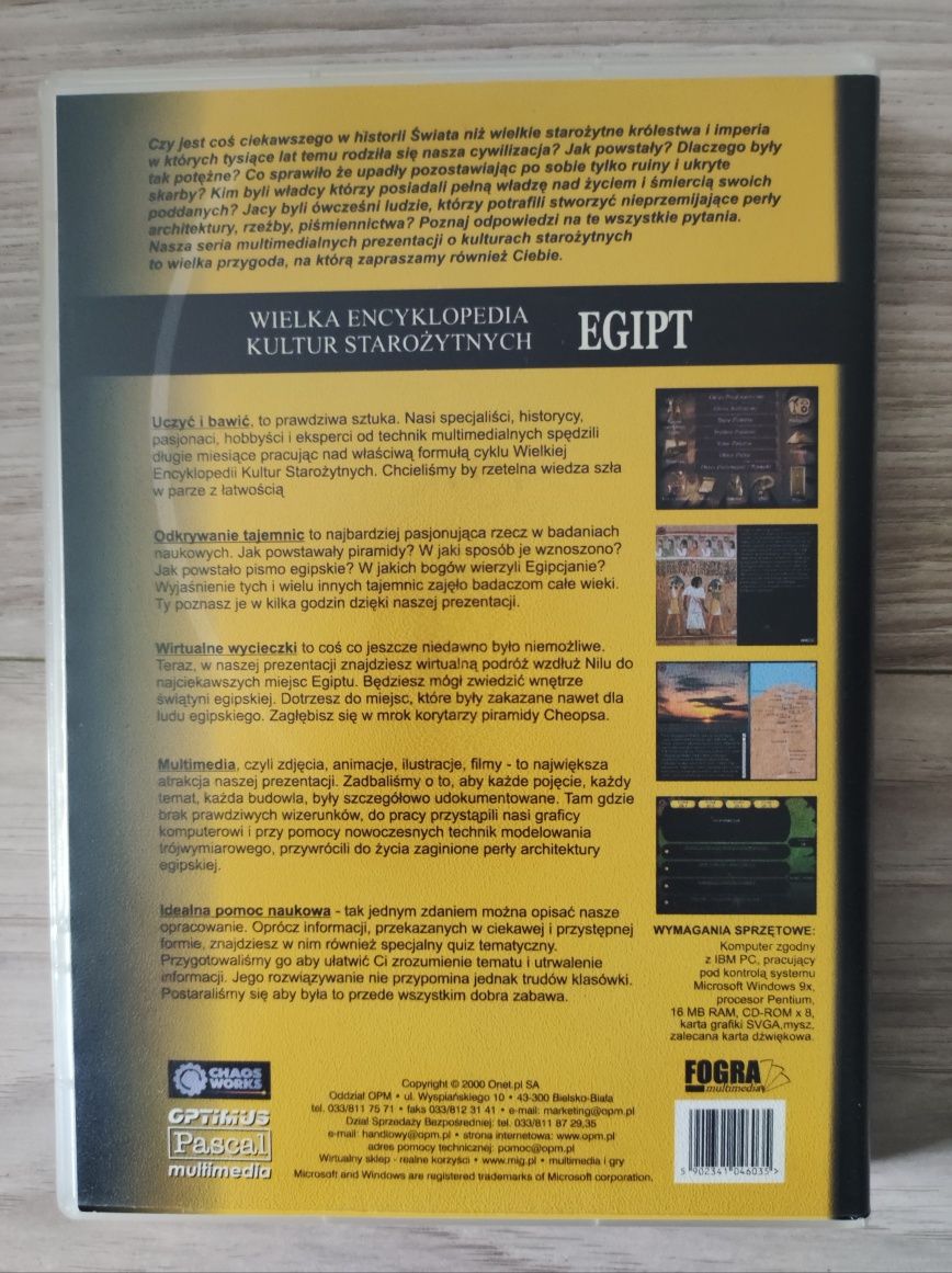 Płyta CD "Wielka encyklopedia kultur starożytnych - Egipt"