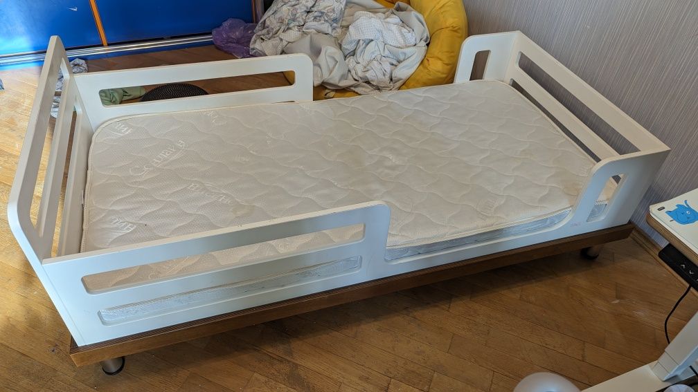 Ліжко дитяче 160х70 indigowood дерев'яне та матрац сонланй