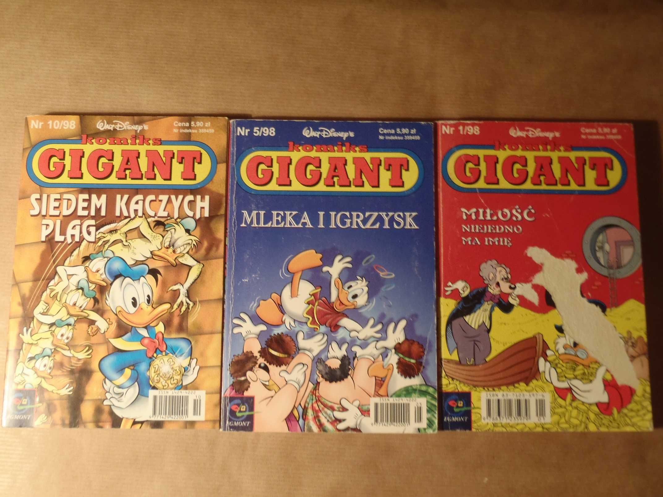 Komiksy Gigant 1998r