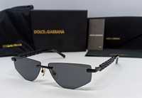 Dolce & Gabbana очки DG 2301 женские черные в черной металл оправе