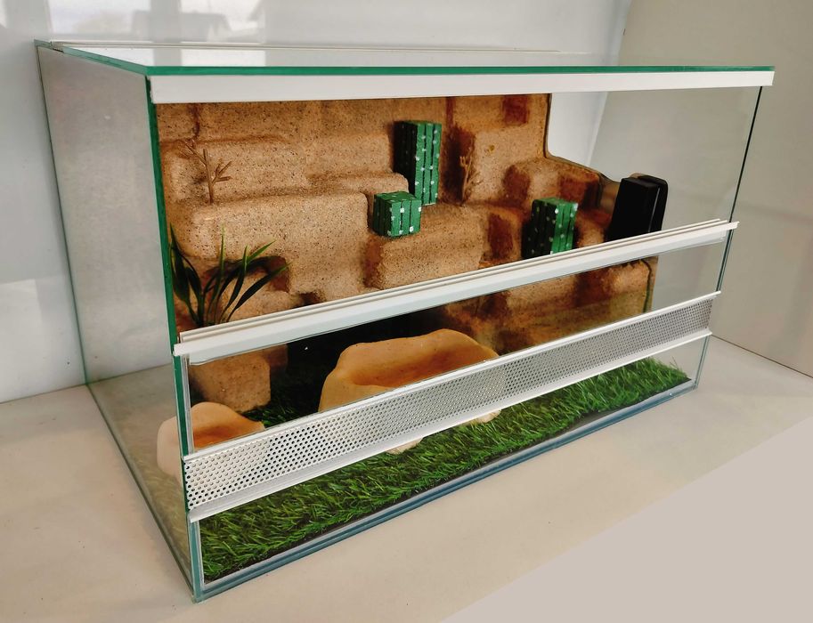 Terrarium pustynne dla gekona lamparciego, regiusa, TW42P2ML AquaWaves