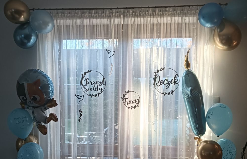 Girlanda, baner, toper - chrzęst święty, roczek
