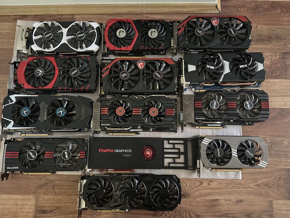 Відеокарти, працюючі