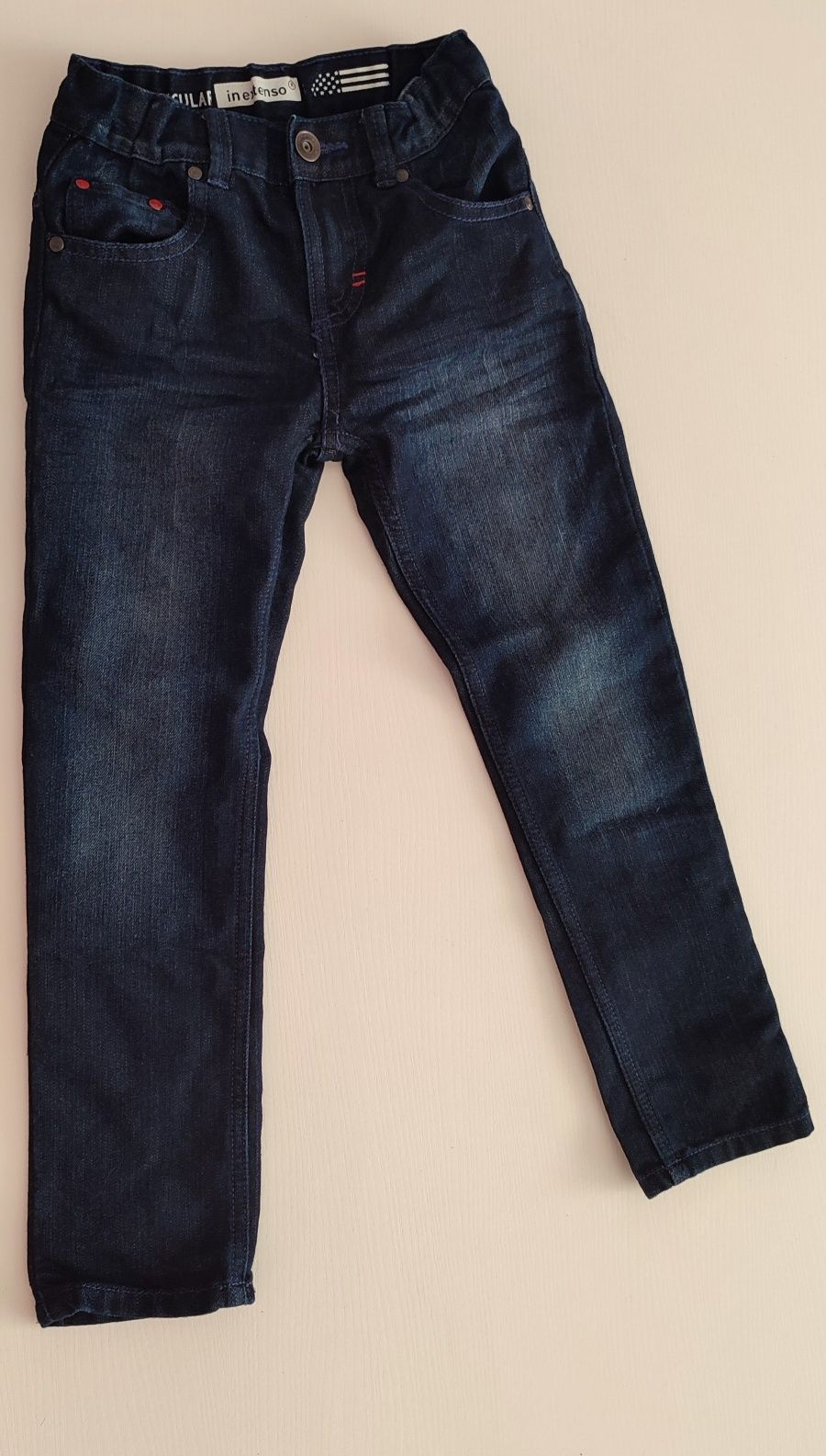 Spodnie jeansowe ciemny granat 113-119