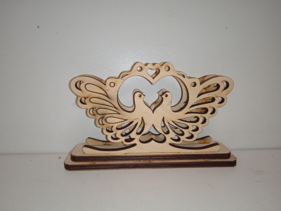 Салфетница Пара голубей размер 10*15 см.