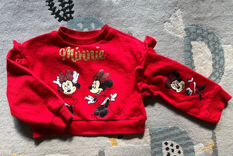 Bluza dresowa krótka Disney od Sinsay r. 98