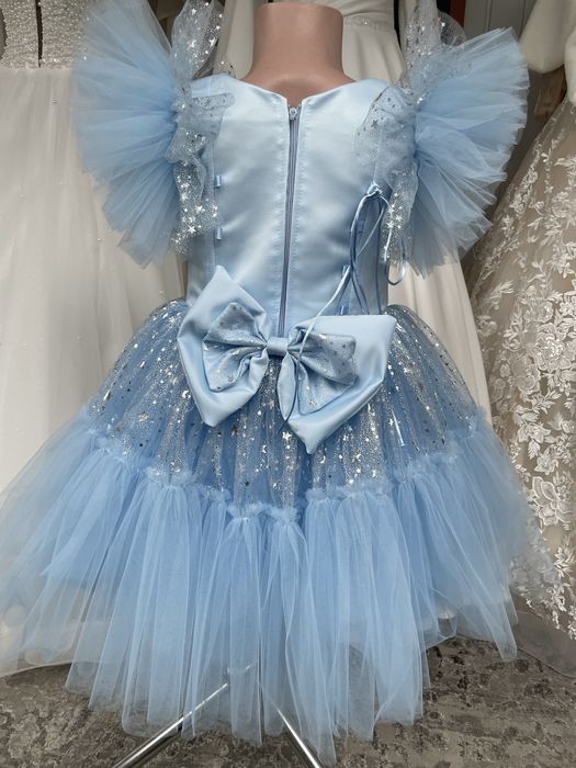 Сукня сніжинка , сукня для дівчинки 3-5 років , святкова сукня