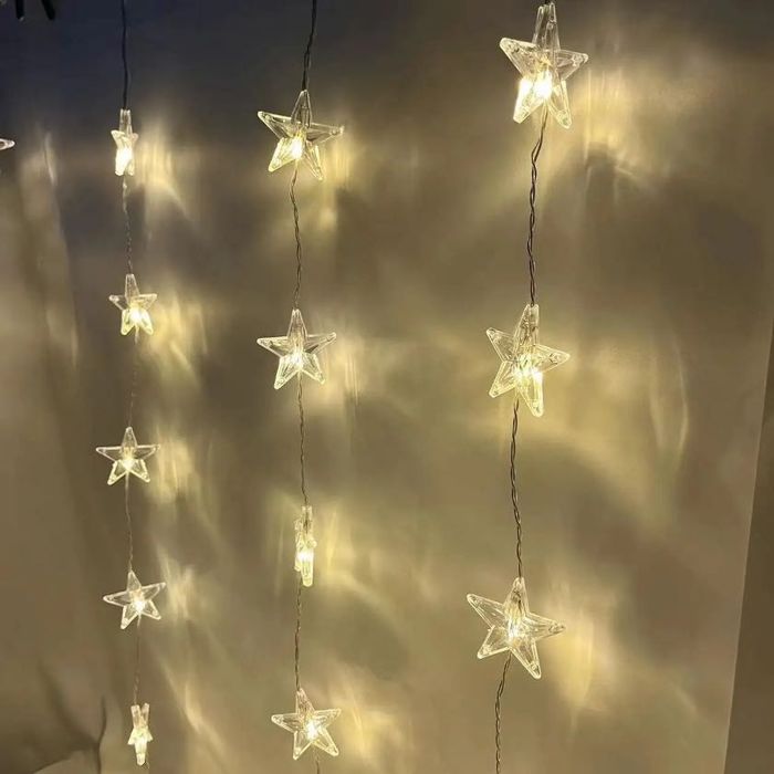 Гірлянда штора зірки