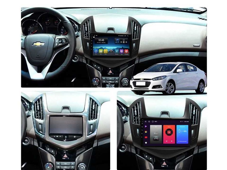 Radio samochodowe Android Chevrolet Cruze (9", black) 2009.-2014