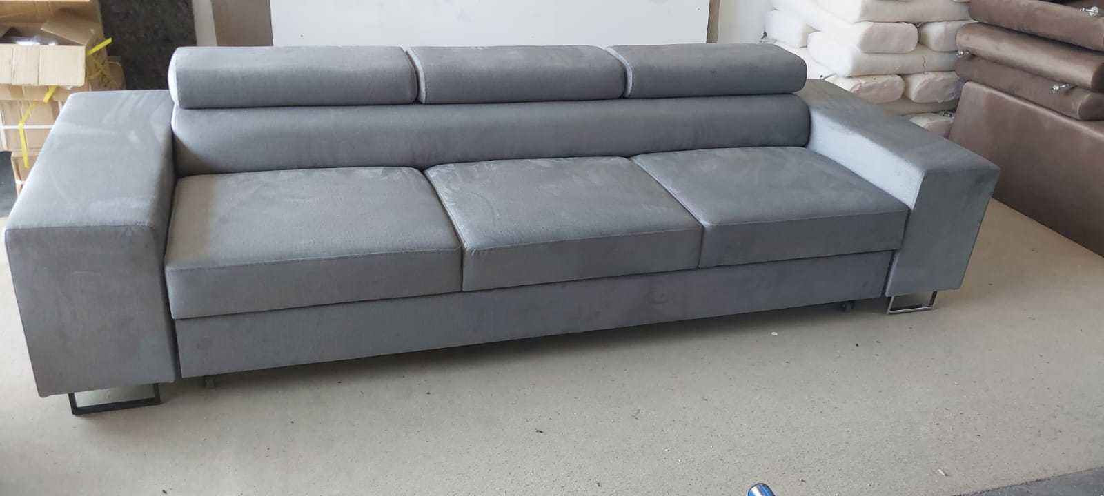 Sofa ASTON regulowane zagłówki / Funkcja spania / Różne kolory