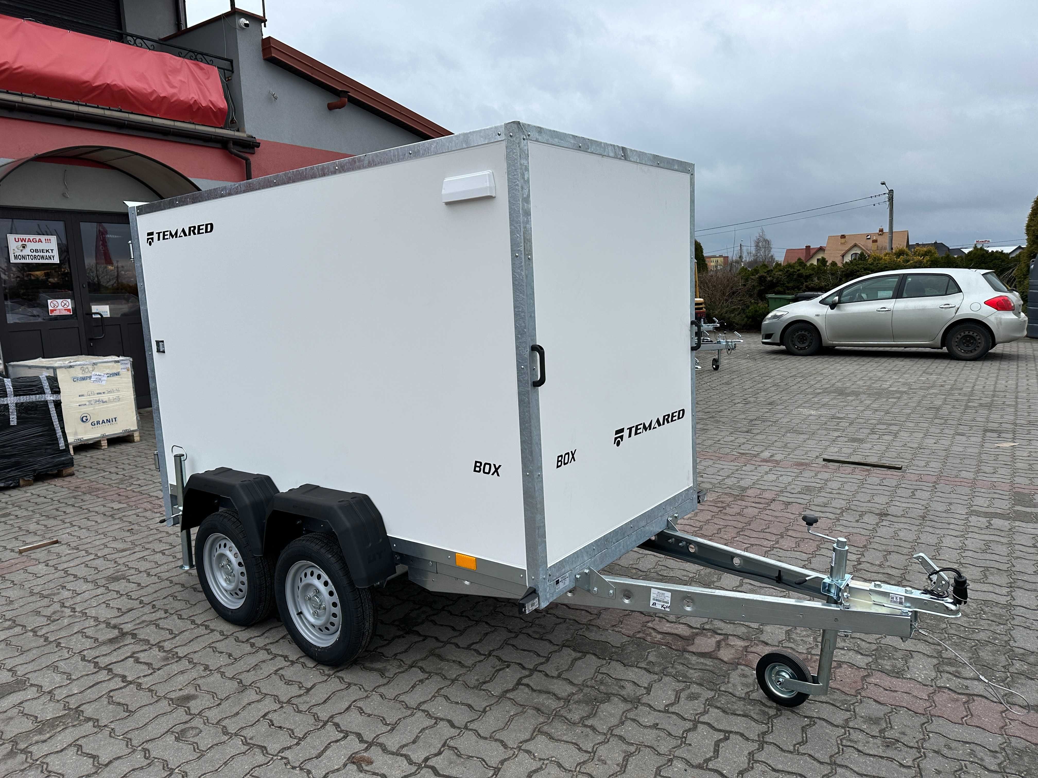 Przyczepa kontener 250x125x150 Temared BOX 2512/2 DMC:750KG DOSTAWA!