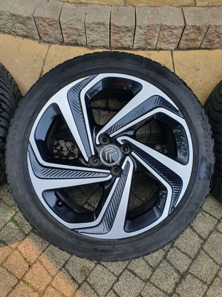 Alufelgi 18" 4x108 citroen ds5 kola zimowe opony zimowe 235/45