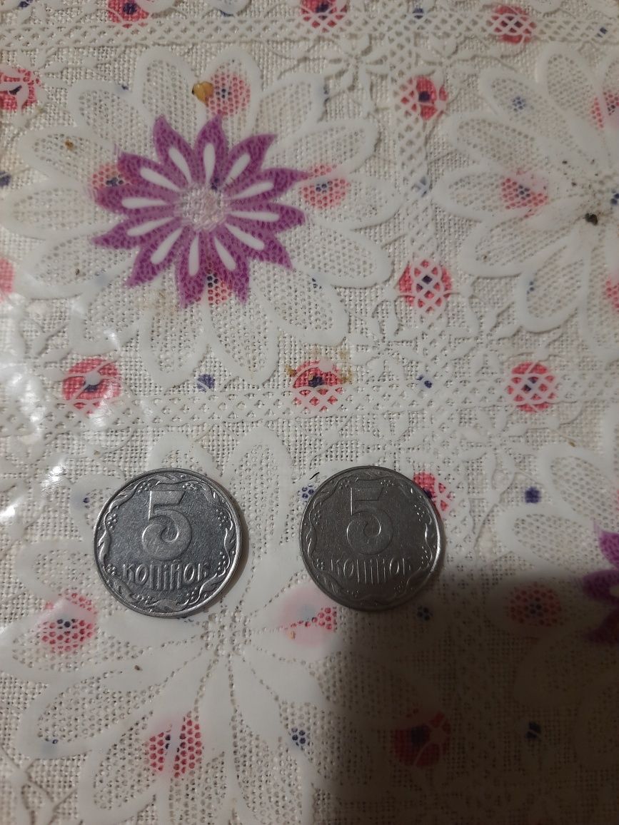 Продам монети 5 копійок 1992р