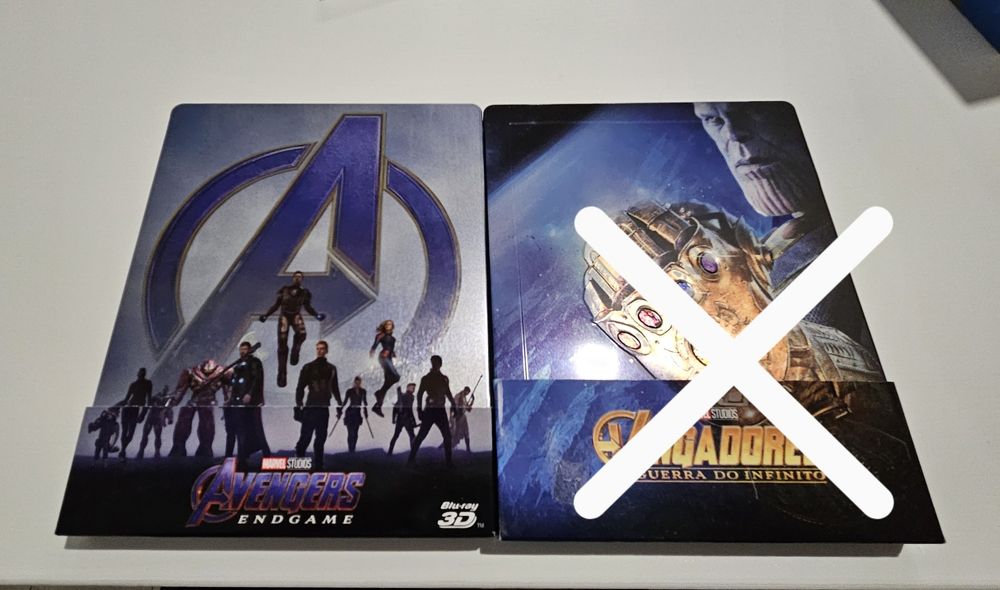 Avengers Endgame Steelbook blu-ray
Disco nacional PT
Perfeitas co