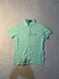 Женская бирюзовая мятная футболка поло POLO Ralph Lauren | S размер