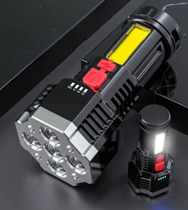 Светодиодный водонепроницаемый фонарь фонарик аккумуляторный фонар