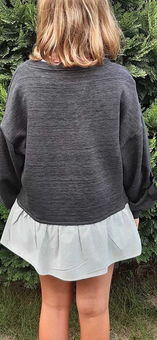 Piękna elegancka bluza sweterek z falbanką ZARA 10 lat