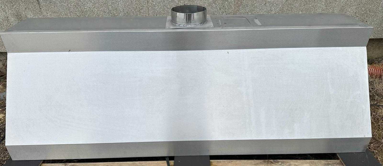 Hotte industrial em inox - Usada (Sem Filtros)