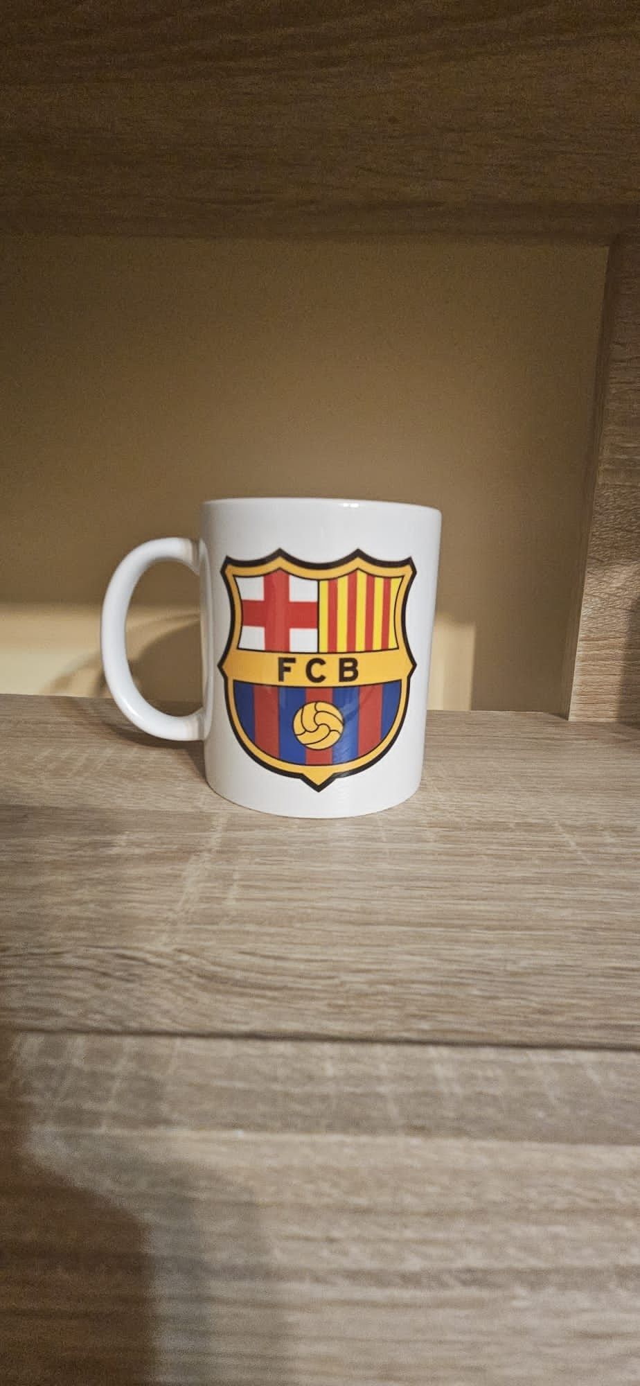 Kubek dla fana FC Barcelona herb nowy 330 ml