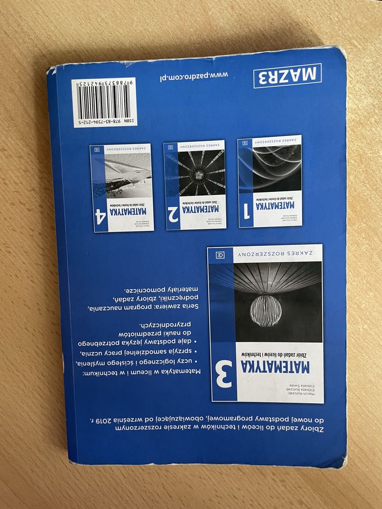 Matematyka 3 zbiór zadań do liceów i techników zakres rozszerzony