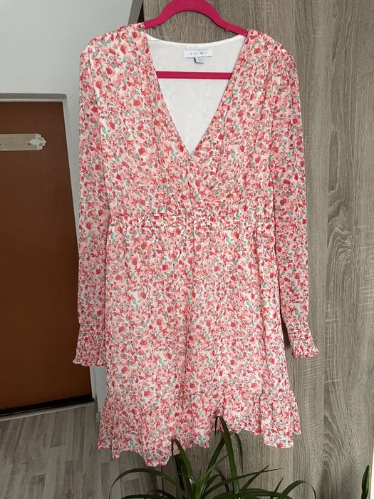 Sukienka xl kwiaty chrzciny komunia wesele