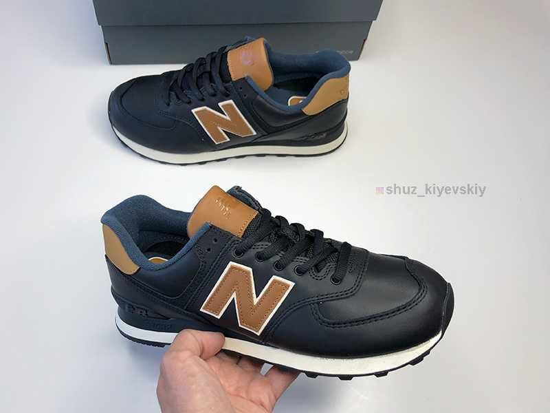 Кожаные New Balance 574 Мужские Кроссовки Оригинал Новые Чоловічі +