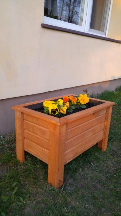 Donica drewniana doniczka ogrodowa 100x40x40 Każdy wymiar TANIO KWIATY