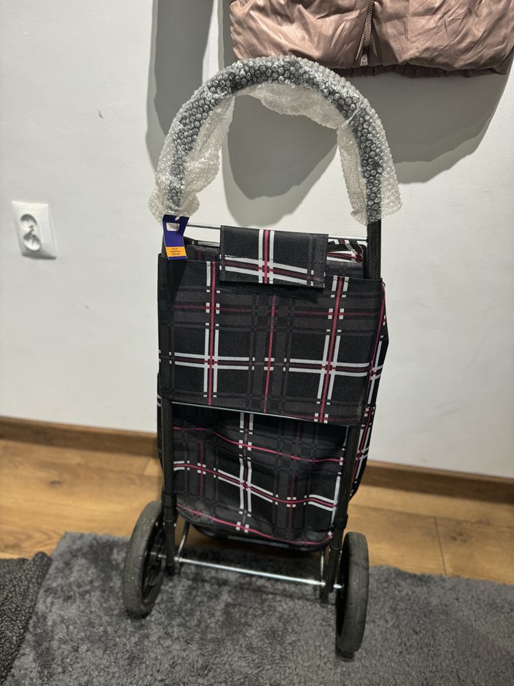 Wózek na zakupy duże koła