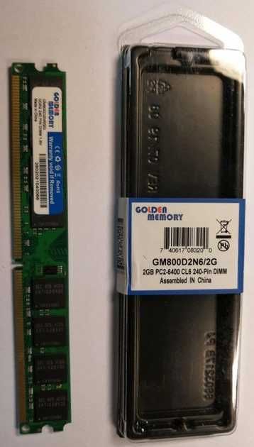 ОЗУ, оперативная память, RAM - Golden Memory DDR2-800 2048MB PC2-6400