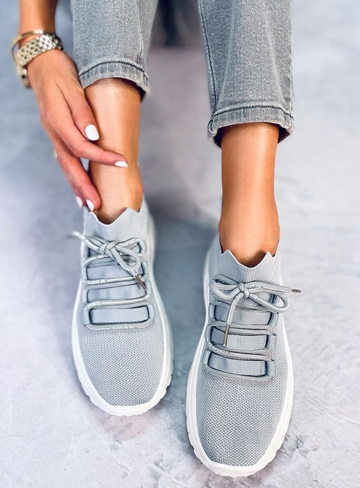 Buty Sportowe Skarpetkowe Vesco Grey