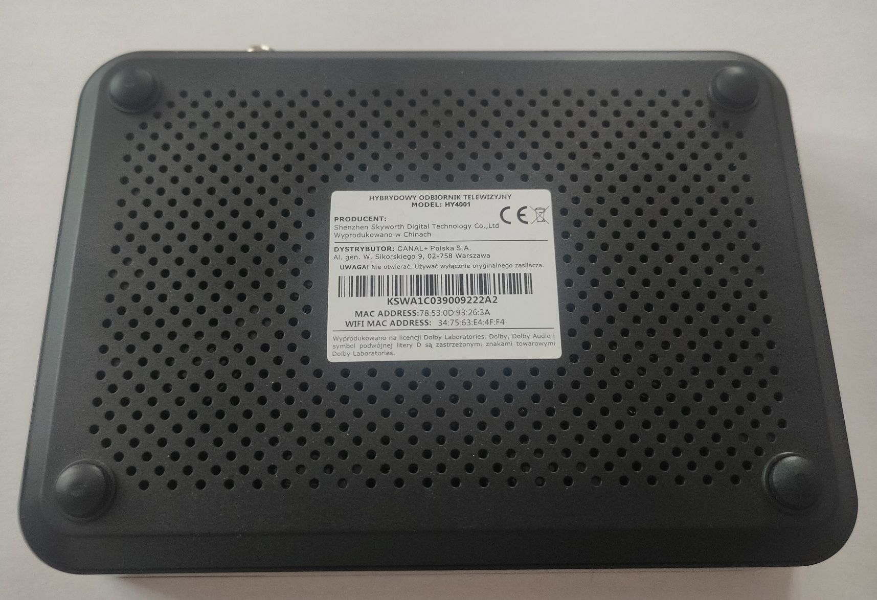 Canal+ BOX 4K, Android TV, DVB-T2
