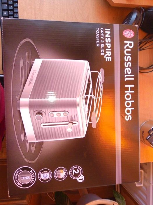 Toster Russell Hobbs Inspire Grey 2 slice szary 1050W rzadki kolor