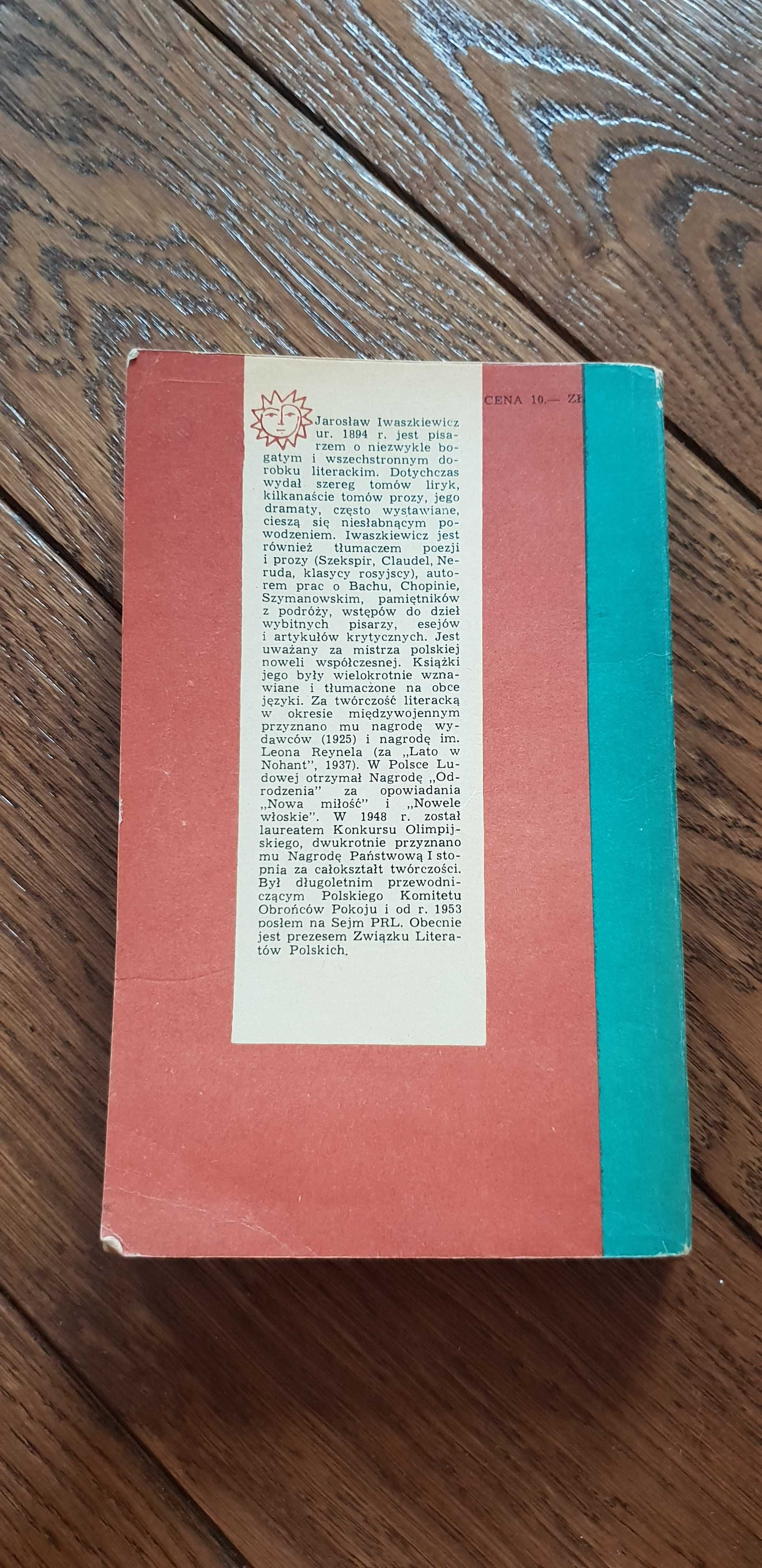 Książka rok 1966 "Opowiadania wybrane" Jarosław Iwaszkiewicz