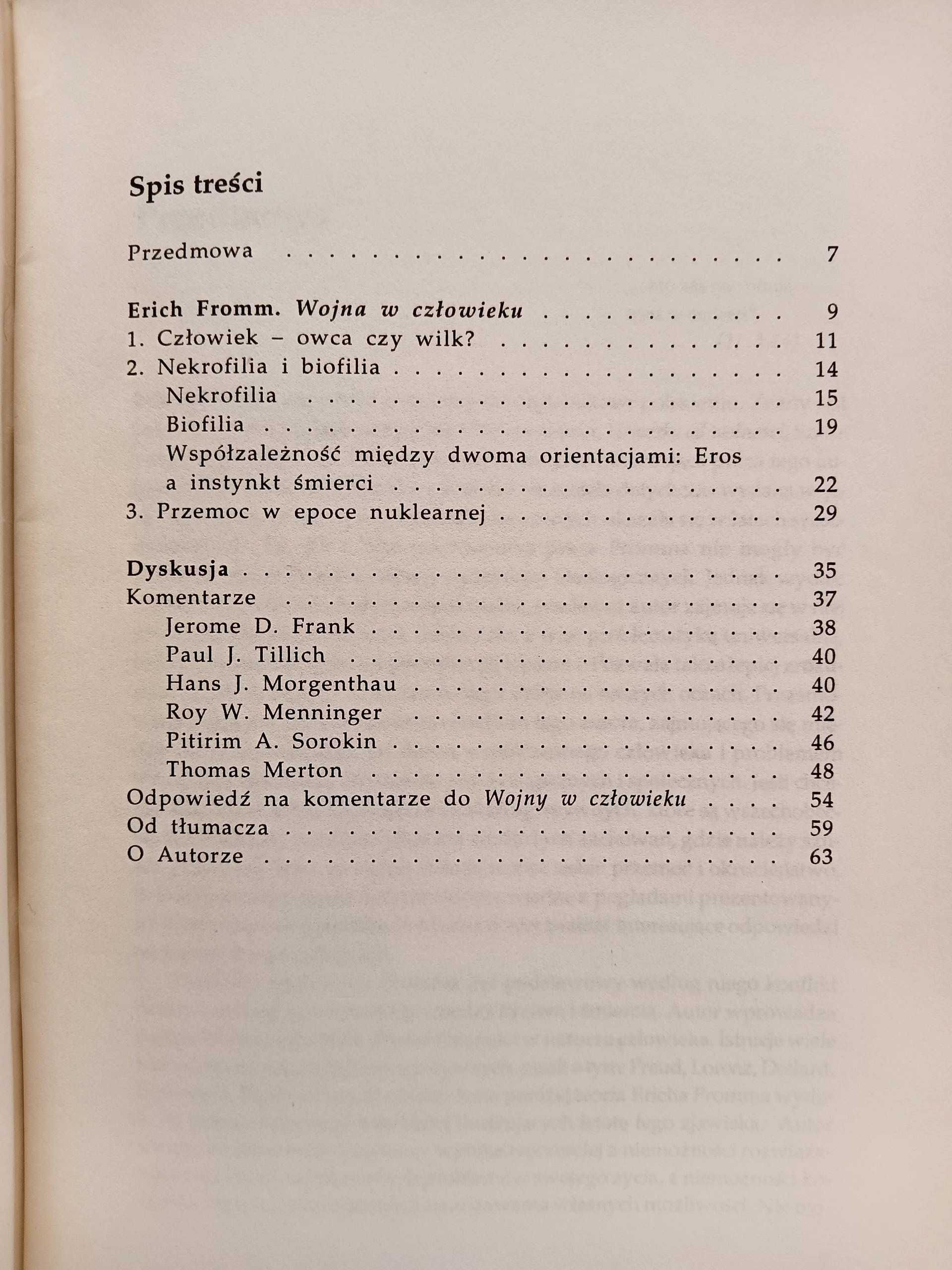 Wojna w człowieku - Erich Fromm