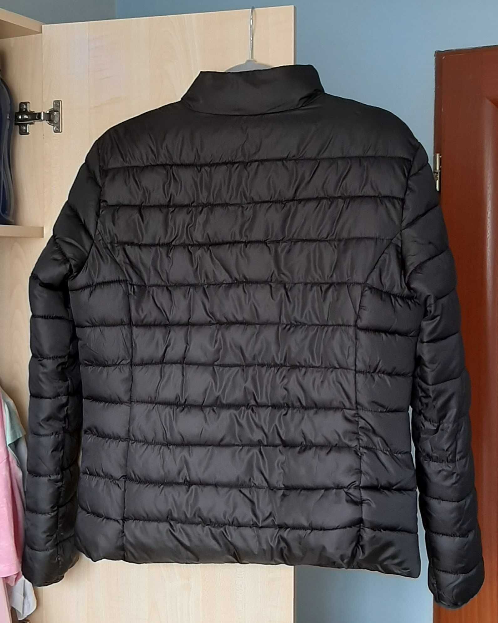 Czarna kurtka pikowana damska na zamek Terranova XL