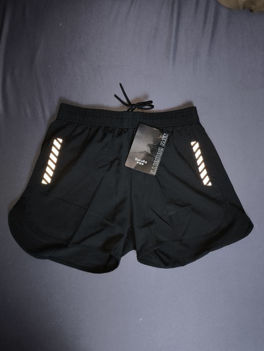 Spodenki męskie kąpielowe, podwójne, rozmiar M.