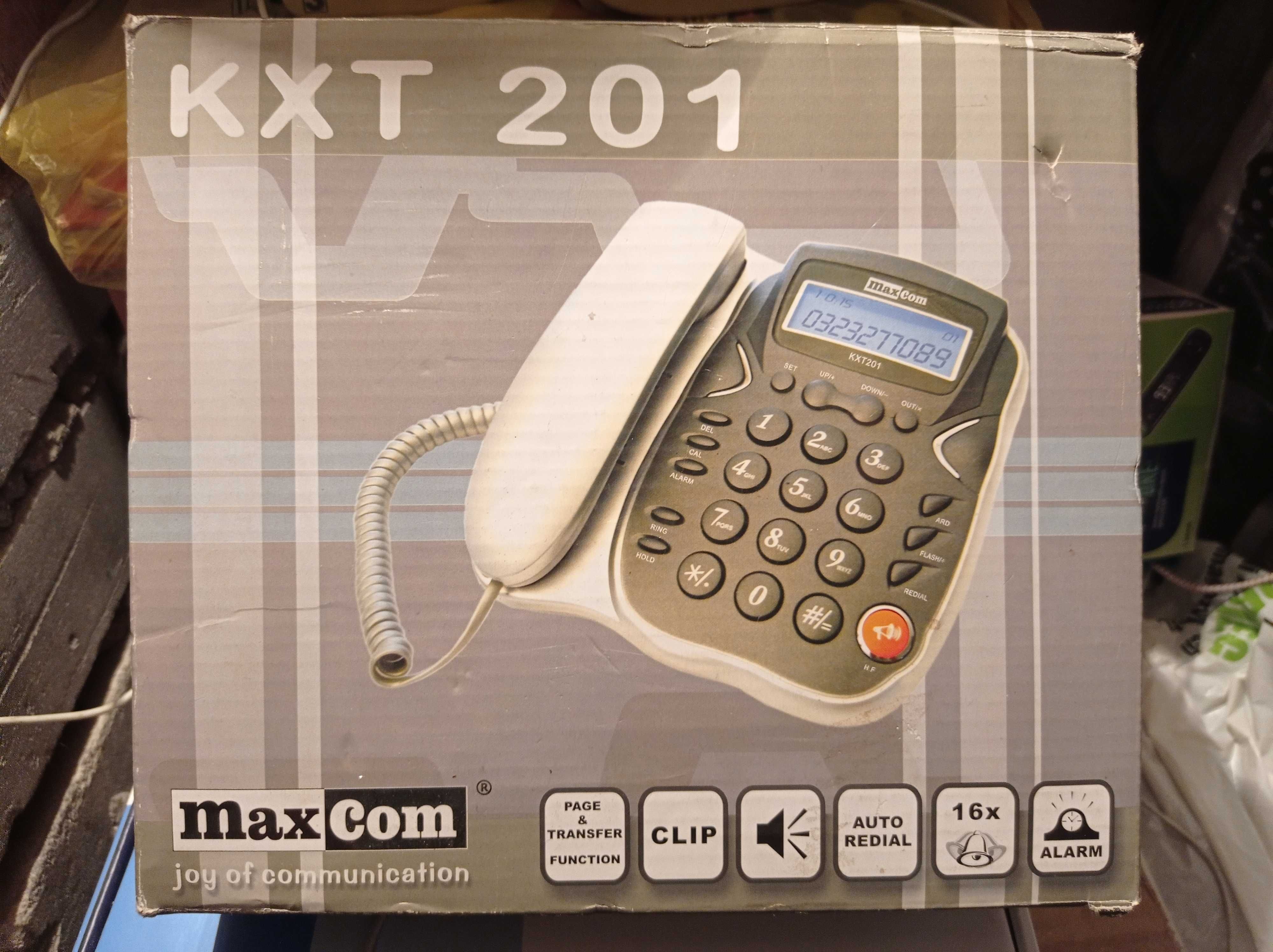 Telefon stacjonarny MaxCom KXT 201